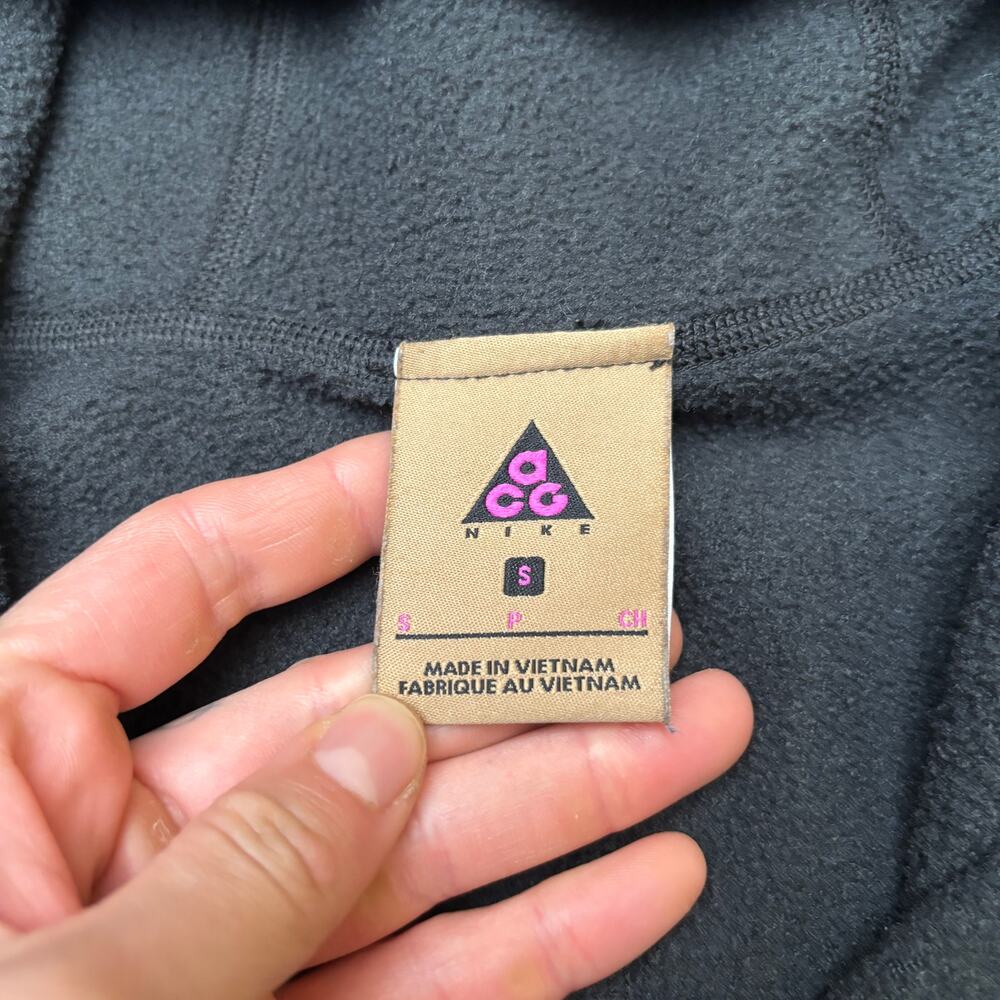 Nike ACG M. Fleece Anorak Women's Small Hooded 1/2 Zip Minimalist Granola - Picture 4 of 10